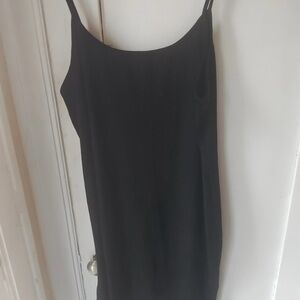 Plus Size Basic Black Midi Dress